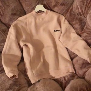 Topshop Baby Pink Soft Material Sweater